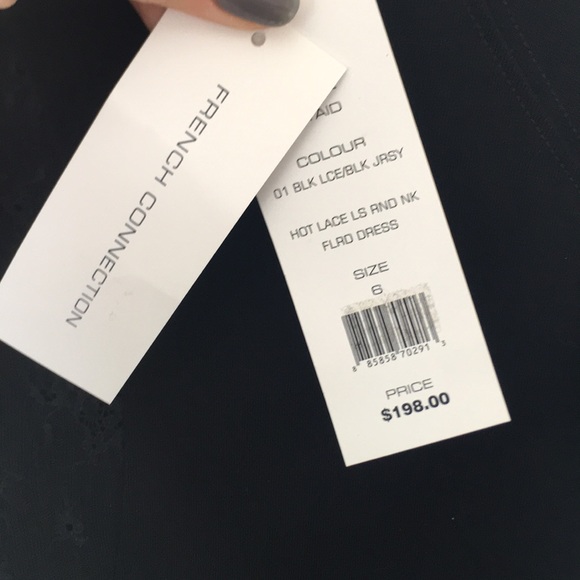 SALE! NWT French Connection Dress w/ Lace (sz 6) - Picture 5 of 5
